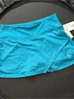 Eleven Venus Williams Blue Turquoise Athletic Tennis Skirt Skort Shorts NEW M